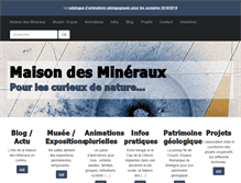 Tablet Screenshot of maison-des-mineraux.org